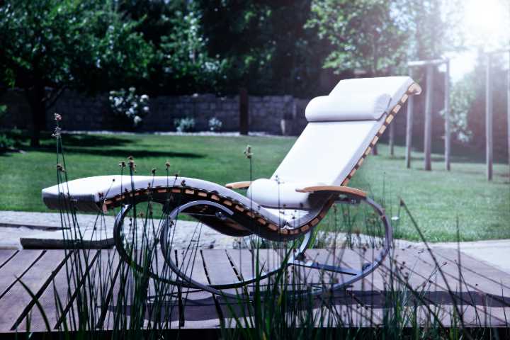 Outdoormöbel First Class Holz Ergonomische Wellnessliegen für Garten
